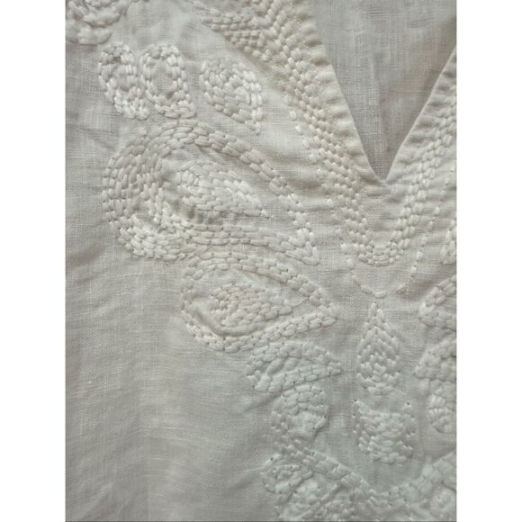 Tommy Bahama embroidered top tunic linen size Large - Picture 5 of 8